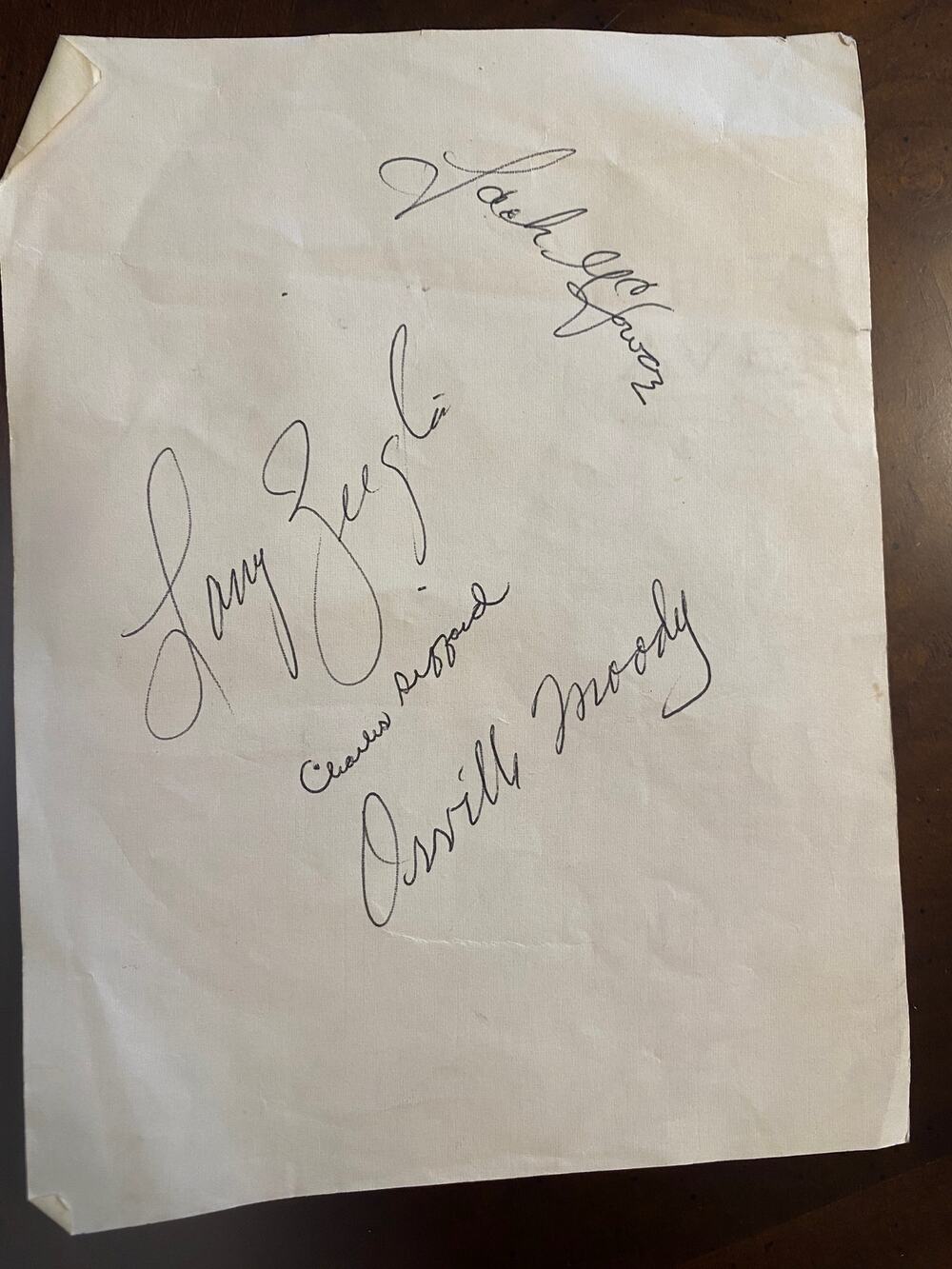 VTG Pro Golfer Autographs-Orville Moody, Larry Zeigler, Charles Sifford